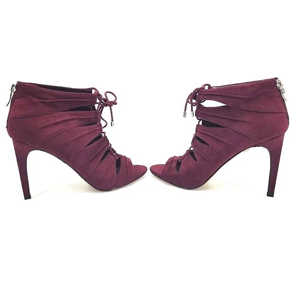 BCBGeneration Channa2 Lace Up Front Peep Toe Shooties Sandals Shoes Size 8 Women - Picture 2 of 11